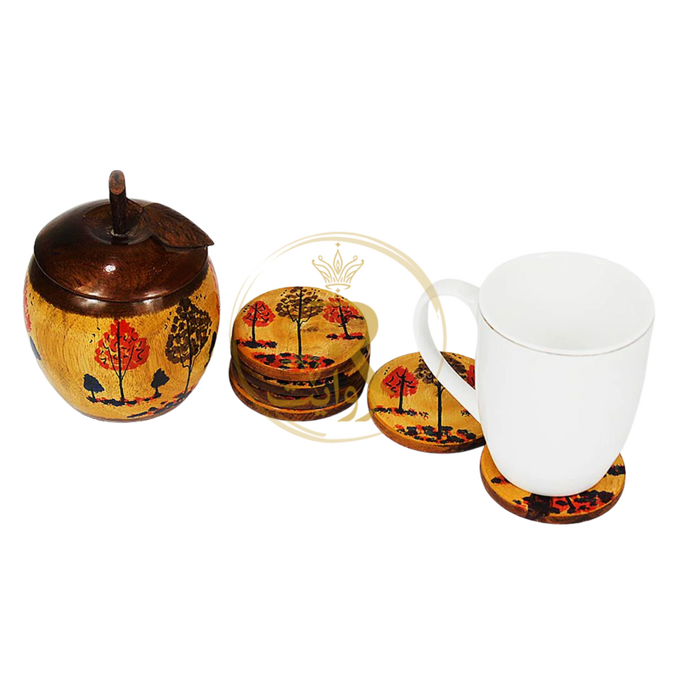 Chenille Wooden Sugar Pot – Handcrafted Kitchen & Table Decor