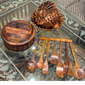 Deal 8 – Carving Wooden Hotpot, Fruit Baskets & Wooden Spoon Set