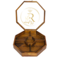 Handcrafted Wooden Dry Fruit Box with Glass Lid – Elegant Sheesham Wood Storage & Serving Box