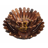 Set of 3 Handcrafted Wooden Fruit Basket