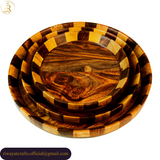 DEAL-3  Tray Set of 3, Wooden Plates, and 8-Piece Cooking Spoon Set