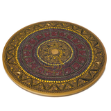 Handcrafted Black Naqshi Table – 24-Inch 3-Leg Wooden Accent Table for Home Décor