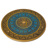 Handcrafted Black Naqshi Table & Umre-Khayam Set – 24-Inch 3-Leg Wooden Home Décor Table