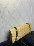 Handcrafted Wooden Clutch Purse for Women – Premium Natural Wood Evening Bag